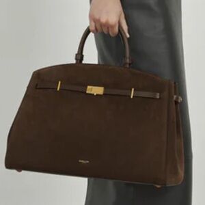 DEMELLIER Hudson Top Handle bag Mocha Suede NWT